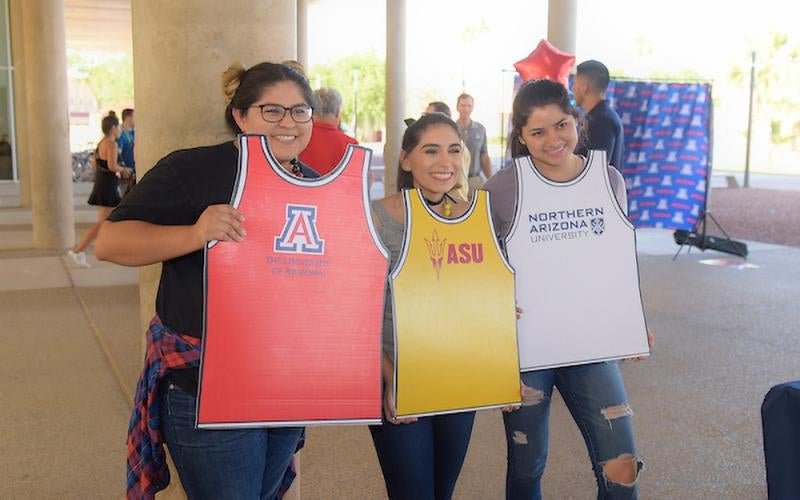 Students at AWC University Transfer Signing Day